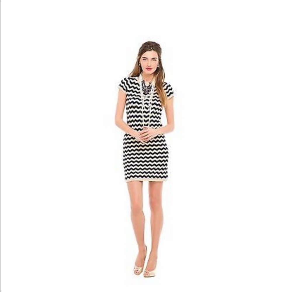 Lilly Pulitzer Santana Sweater Dress Navy & Gold Size Small